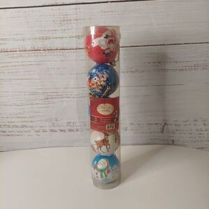 Deco Noel 5 pack Ornaments 2" inche Balls